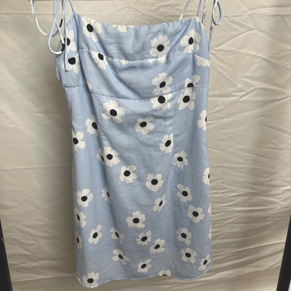 Blue Floral Princess Polly Dress